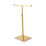Bag Display Stand Stainless Steel Handbag Display Stand for Retail Mall Shop Gold
