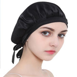 Maxbell 2x Satin Soft Adjustable Night Sleeping Cap Hat Wrap Hair Protection Bonnet