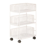 Maxbell Mobile Rolling Cart Metal Under Desk Utility Cart