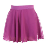 Maxbell Women Ice Figure Skating Dress Dance Roller Skating Skirt Rose Red S