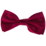 Maxbell Tuxedo Bow Tie Bowtie Necktie for Men - Wine Red
