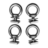 Maxbell 2x4x Stainless Steel T Bolt Eye Nut Tie Down Rings T Slot Bolts Anchoring Set
