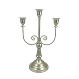 Maxbell 3 Arms Candle Holder Metal Candelabra for Dining Table Party Home Decoration silvery
