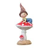 Maxbell Fairy Garden Mushroom Stand Flower Bed Entrance Sculpture Miniature Figurine