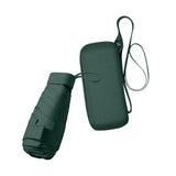 Maxbell Small Folding Umbrella Fashion 6 Ribs Rain Umbrella for Hiking Outdoor Beach green