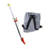 Maxbell Fertilizer Spreader Sturdy Time Saving Fertilizer Dispenser for Turf Garden Metal Tube