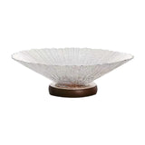 Maxbell Decorative Bowl Glass Snacks Fruit Basket for Countertop Home Breads Snacks