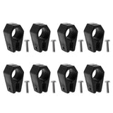 Maxbell 8 Pieces Bimini Top Fitting Harware Black Nylon Jaw Slide 1" for Marine Boat