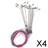 Maxbell 4xModel Street Lights LED Dual Lamppost 1:150 Scale 9cm 10pcs