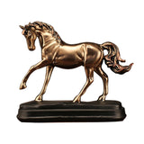 Maxbell Maxbell Bronze Horse Statue Resin Figurine Sculpture Handcrafted for Home Decor