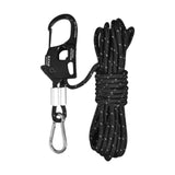 Maxbell 5mm Tent Guy Rope Nylon Tent Lanyard Wind Rope for Backpacking Awning Canopy Black