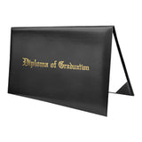 Maxbell Imprinted Diploma Cover Graduation Certificate Cover for Presentation Black