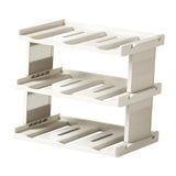 Maxbell Cup Storage Rack Basement Drinks Kitchen Organization Water Bottle Organizer 33x22x27.5cm Milky