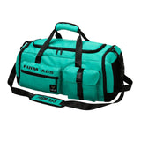 Maxbell Gym Bag with Shoe Compartment Portable Travel Duffle Bag for Trips Gym Beach Light Blue