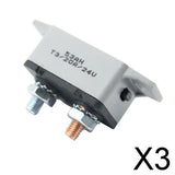 Maxbell 3x12V-24V Car Marine Boat Audio Circuit Breaker Manual Reset Fuseholder 20A
