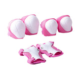 Maxbell Knee and Elbow Pads Wrist Guards for Skateboarding Skiing Outdoor Activities Pink