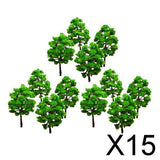 Maxbell 15xModel Trees Train Set Plastic Trunks Scenery Landscape HO N Scale - 10PCS