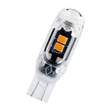 Generic LED Bulb for Car DC 12V Practical LED Wedge Light Bulb for Auto Yellow