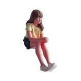 Maxbell Diorama 1/64 People Figurine Props Street People Figure for Desktop Ornament Style F