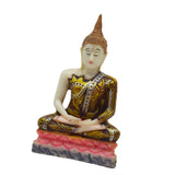 Maxbell Thailand Buddha Statue Thai Buddha Figurine Gift for Living Room Desk Indoor