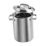 Maxbell Stainless Steel Large Soup Pot Multifunctional Japanese Frying Pan for Hotel