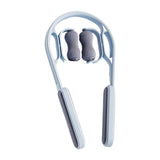 Maxbell Cervical Spine Neck Massager Roller Ergonomic Comfortable for Neck Waist Arm Blue