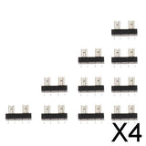 Maxbell 4x10 Pieces 32V 30A Mini Auto Automaotive Boat Blade Fuse Holder for PCB Board