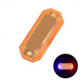 Solar Light, Waterproof Rear light, Warning, Night Cycling Yellow Red+Blue Light