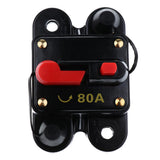 Maxbell 5x DC12V-24V Car Boat Audio 80A Circuit Breaker with Manual Reset Switchable