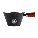 Maxbell Stainless Steel Espresso Cup 0.1 L with Marking 7.7x4.7cm Coffee Pouring Cup Black