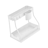 Maxbell Sink Organizer Storage Drawer L Shaped Sliding Multipurpose Sink Shelf 1pc white