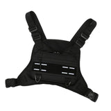 Maxbell Front Chest Bag Multifunction Antitheft Chest Rig for Travel Climbing Hiking black