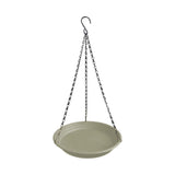 Maxbell Birds Feeder and Birdbath Bowl with Chains Bird Food Tray for Gift Lawn Yard Beige