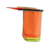 Maxbell Hard Hat Visor Sunproof Hard Hat Neck Shade for Hardhats Gardening Man Woman orange lengthen