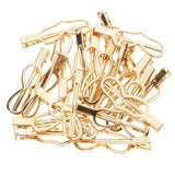 Maxbell 20pcs Fashion Lady Golden Hair Clip Hair Jewelry 7cm heart