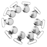 Maxbell 10 Round Shape Pacifier Suspender Clips Holder Crafts w Plastic Insert 2.5cm - Aladdin Shoppers