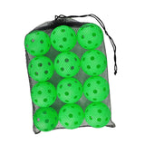 Maxbell 12 Pieces Pickle Balls Sports Soft Pickleball Balls for Game Tennis Training Grass Green