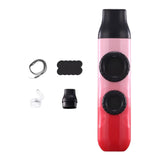 Maxbell Kazoo Flute Double Hole Musical Toy for Backpacking Adventures Hikes Travels red pink