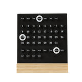 Maxbell Perpetual Calendar Reusable Mini Desk Calendar for Home Accessories Office