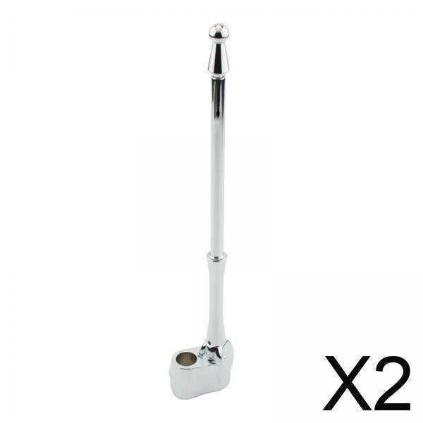 Maxbell 2xMotorcycle Flag Pole Durable Motorcycle Flagpole Mount for Honda GL1800 Silver