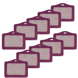 Maxbell 4x10 Pieces Credit Card Bus Pass ID Badge Holder Protector  Purple