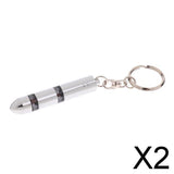 Maxbell 2xEliminator Electrostatic Canceller Car Remover Anti Static Key Chain Black