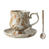Maxbell Tea Cup and Saucer Set Novelty Stylish Coffee Cup for Office Wedding Kitchen