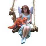 Maxbell Hanging Fairy Garden Statue Home Decor Lawn Plant Bonsai Miniature Figurines