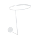 Maxbell Helmet Hanger Organization Wall Mount Display Rack for Basketball Coats Mask Round white