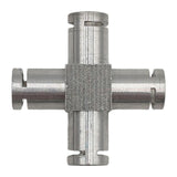 Maxbell Coffee Machine Hose Connector Aluminum Coupling Replacement Connection Joint Cross Shape