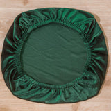 Soft Velvet Stretch Wedding Dining Room Chair Seat Cover Green