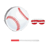 Maxbell Baseball Piñata Boys Girls Sports Party Supplies Gift with Blindfold and Bat