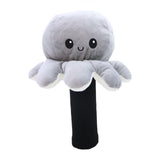 Maxbell Plush Sporting Equipment Wood Headcover Novelty Protector for Outdoor Sports grey