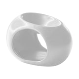 Maxbell Tealight Candle Holder Aroma Melt Warmer Indoor Ceramic Essential Oil Burner White